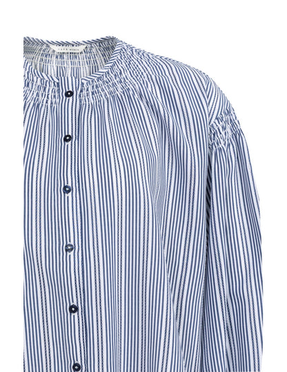Yaya Blouse Streep Navy - Peet kleding