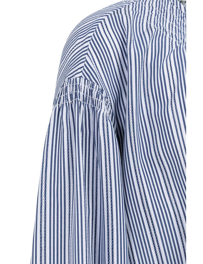 Yaya Blouse Streep Navy - Peet kleding