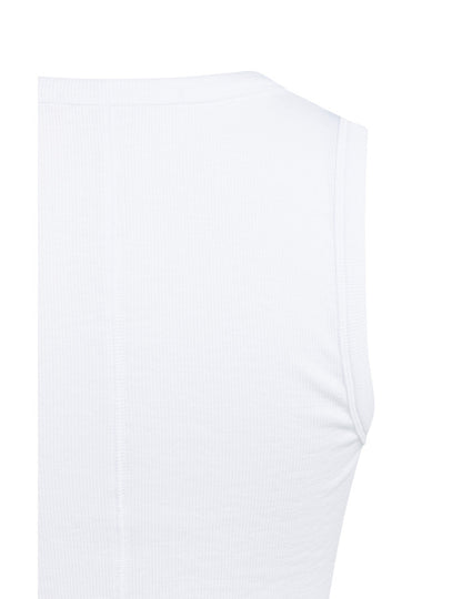 Yaya Singlet Rib Wit - Peet kleding
