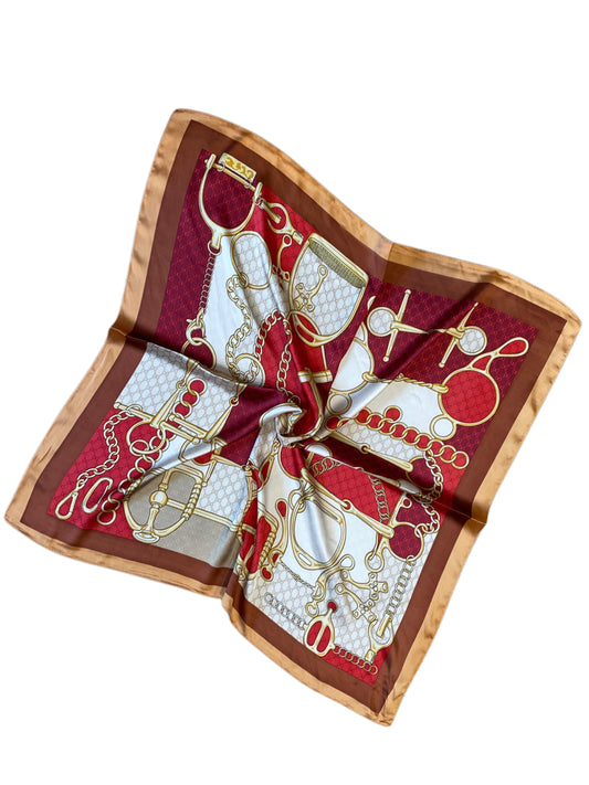 Sjaal Rood Oranje Ketting - Peet kleding