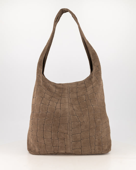 Tas Loreen Croco Zand - Peet kleding