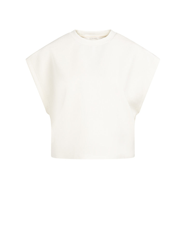 Yaya Sweater Boxy Creme - Peet kleding