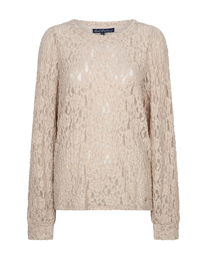 Red Button Top Lace Stone - Peet kleding