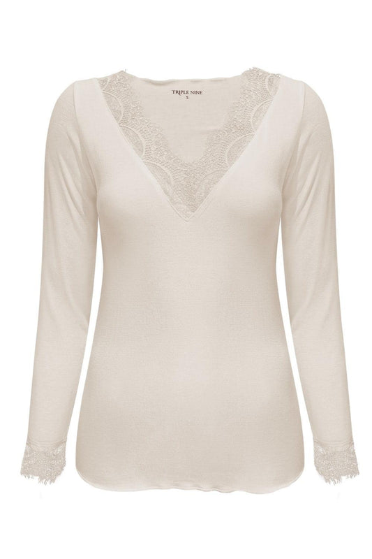 Cashmere Top Lou Lou Beige - 9003 - Peet kleding