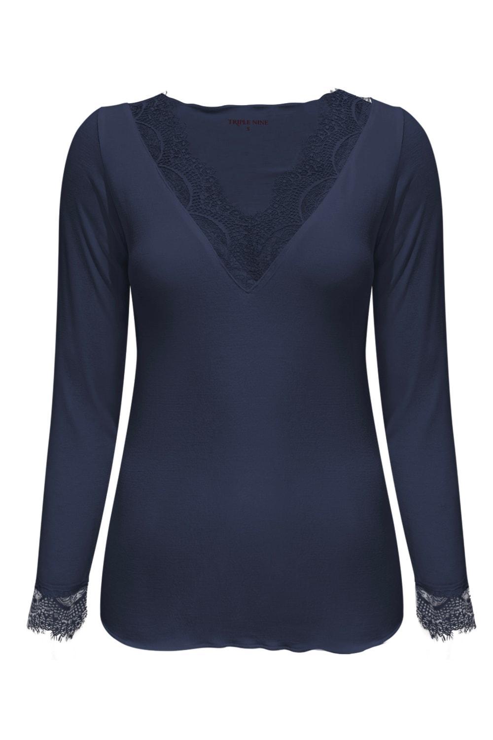 Cashmere Top Lou Lou Navy - 9003 - Peet kleding