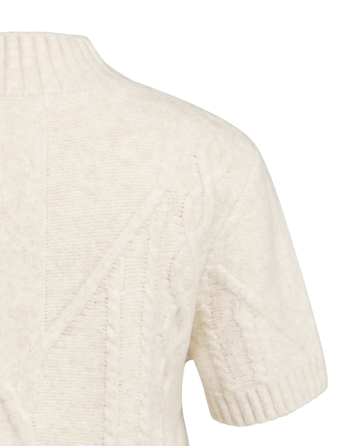 Yaya Trui Cable Offwhite - Peet kleding