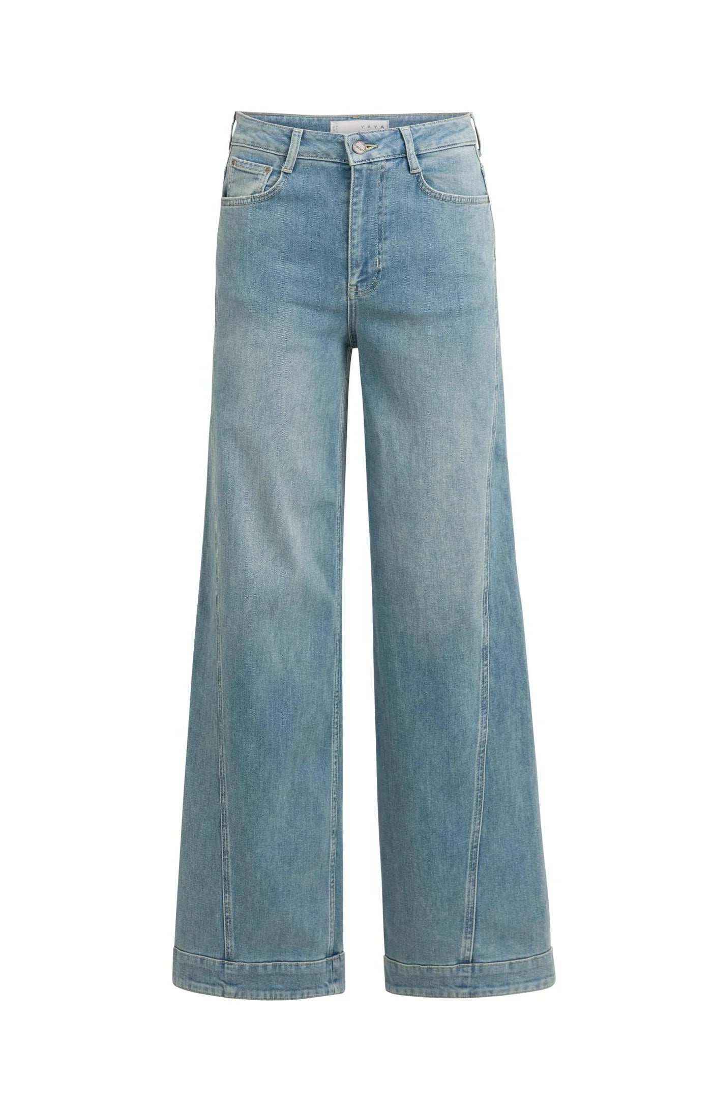 Yaya Jeans Wide Leg Naaddetails Mid Blue
