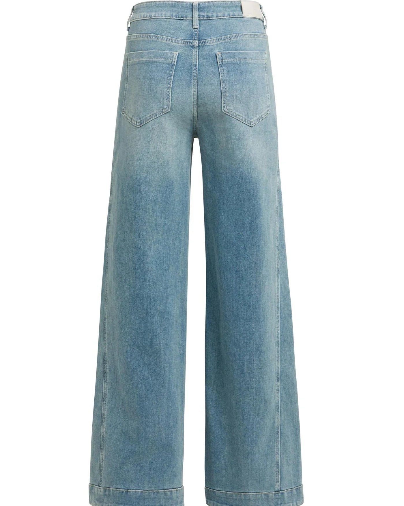 Yaya Jeans Wide Leg Naaddetails Mid Blue