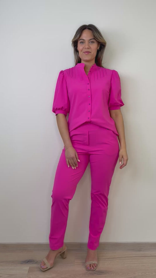 Triple Nine - Travel Blouse Emilie Fuchsia - 5934