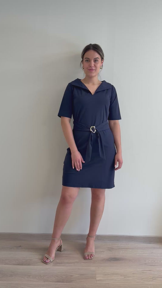 Triple Nine Travel Jurk Julia Navy - 51821