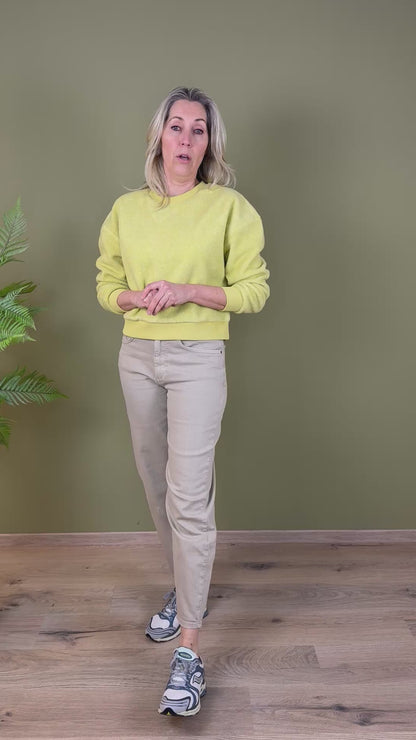 Yaya Teddy Sweater Geel