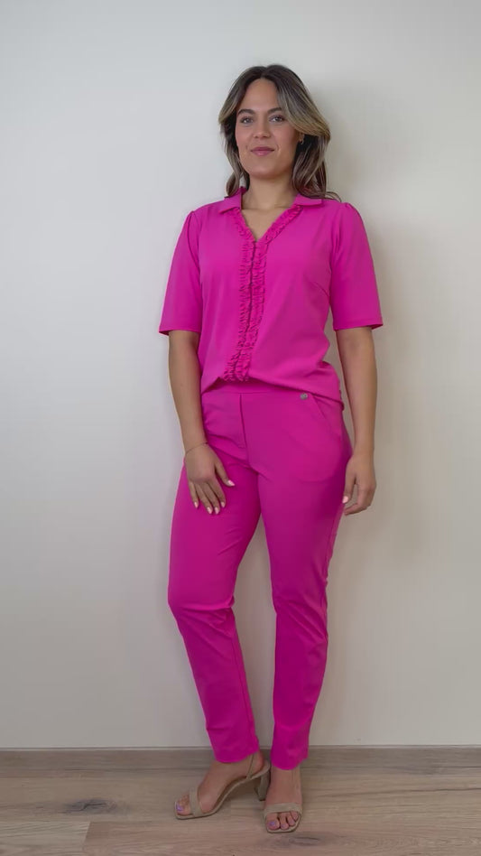 Triple Nine - Travel Blouse Camille Fuchsia - 5931
