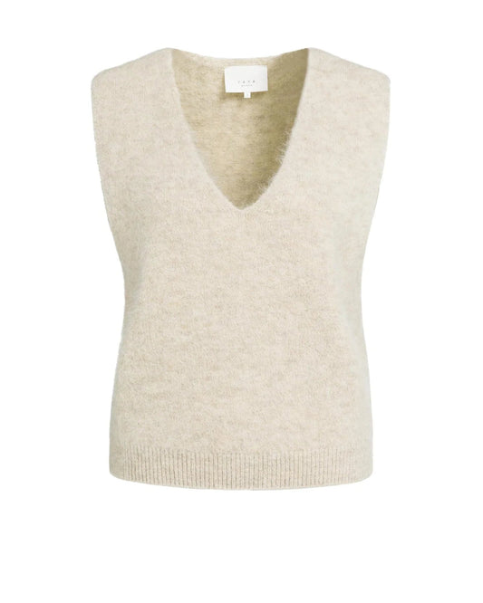 Yaya Spencer V-neck Beige - Peet kleding