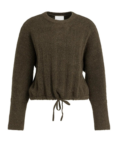 Yaya Sweater Batwing Slate Black Brown Melange
