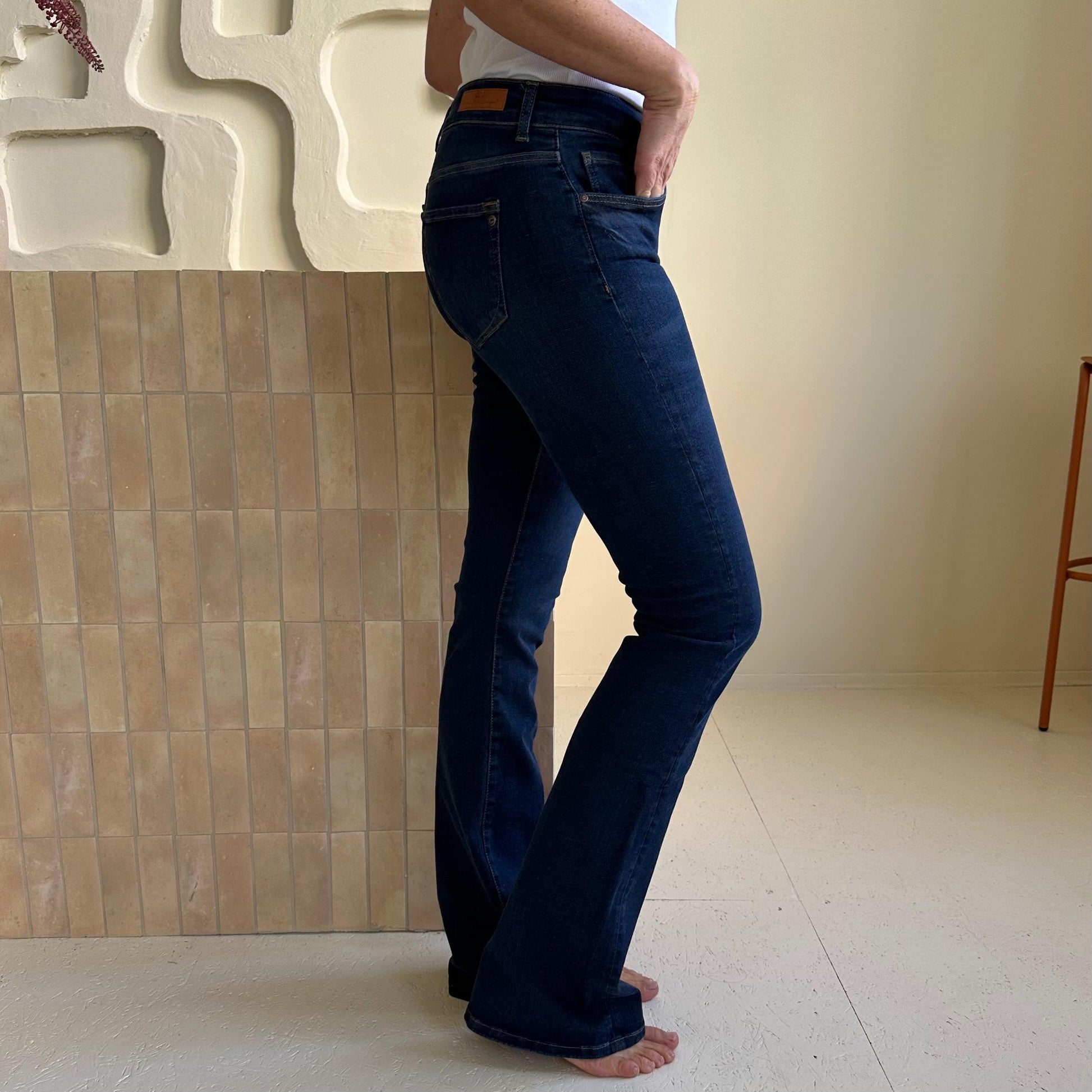 COJ Jeans Laura Dark Blue Vintage - Peet kleding