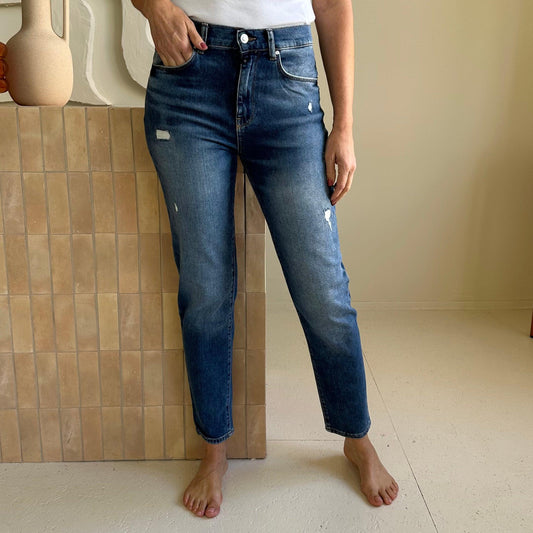 COJ Mom Jeans Blue Vintage Lynn - Peet kleding